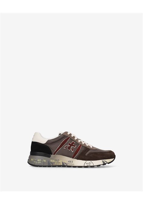 Premiata Lander 8657 Sneaker in Nylon and Suede Grey Men's PREMIATA |  | LANDER VAR8657